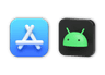 App Store and Android logos