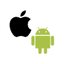 Apple and Android logos